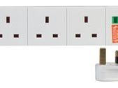 extension lead 4 Gang Surge Protected Extension Lead, White 5m