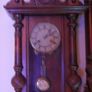 Victorian 'Junghans' German Wall Pendulum Clock 37" x 13,5" (clocks work well, chimes on hour and half hour) Image 3