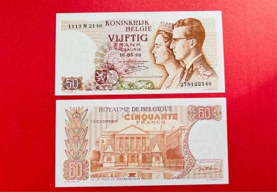 Belgium   50  Francs   1966.  PICK    139  ( Uncirculated )