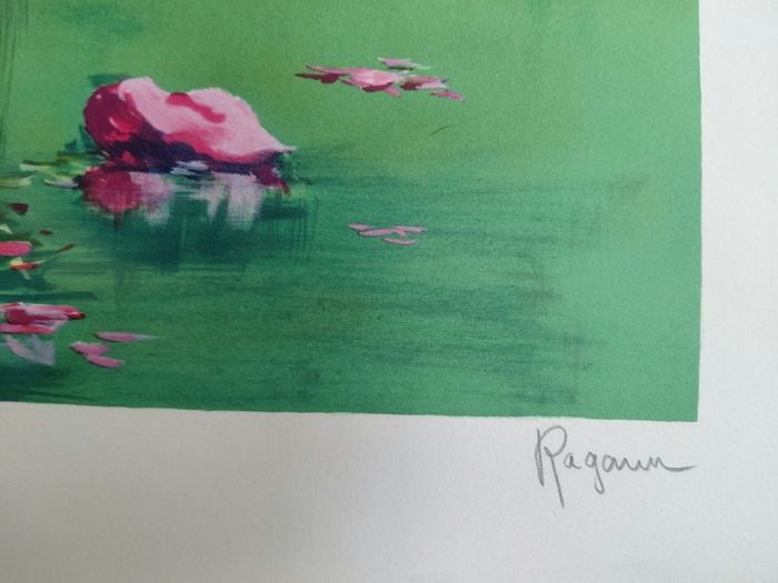 LLimited edition lithograph Bouquet by Alain Ragaru 248/295
