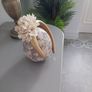Brand new gold and ivory crown headpiece fascinator headband Image 4