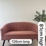 Pink 2 Seater Sofa Image 6
