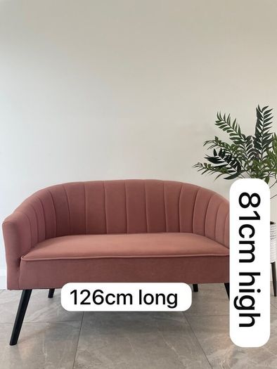 Pink 2 Seater Sofa