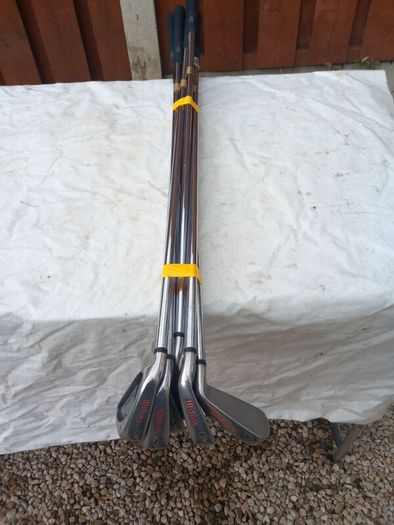 Wilson golf irons. Left handed clubs