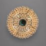 Vintage 1960s Italian Brass & Crystal Pendant Light Image 3