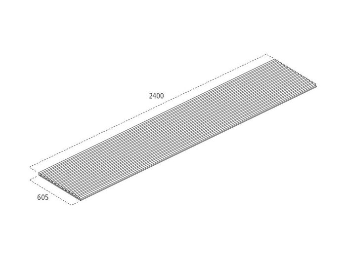 2 Light Oak Acoustic Wall Panels