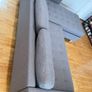 Sofa 3 Seater with Chaise Lounge Grey Image 9