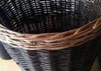 New large twotone  wicker basket.