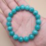 Natural Amazonite Gemstone Bracelet Aqua Green Gemstone Beads (11mm) Image 2