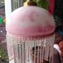 1940s glass french ceiling light Image 3