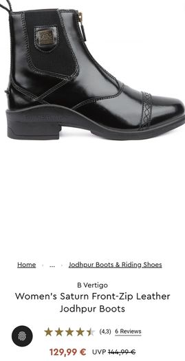 New equestrian jodpur boots size 5