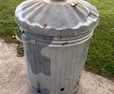 Large Galvanised Incinerator Bin