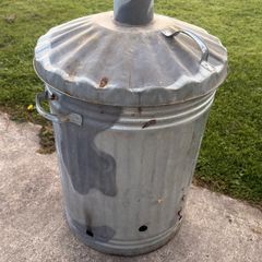 Large Galvanised Incinerator Bin