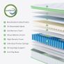 King Mattress 5FT, 10 Inch Hybrid Mattress, Gel Memory Foam & Individually Pocket Springs, 9-Zone Orthopaedic, Medium Firm Mattresses for Pressure & Back Pain Relief, 150x200x25 cm Image 7