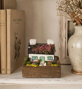 Handcrafted tiny wooden cottage