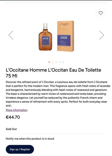 LOccitane LOccitan Eau de Toilette 75ml