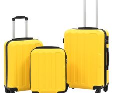 Hardcase Trolley Set 3 pcs Yellow ABS