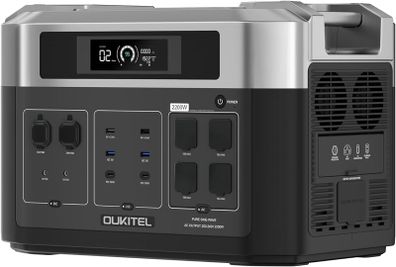 Power Station 2200W Solar Generator 2048Wh Lifepo4 Battery for Home Backup Outdoor,Camping Mobile power