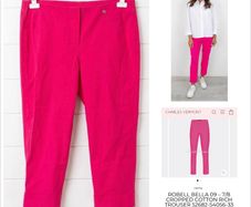 Robell Bella trousers pink chic lightweight summer