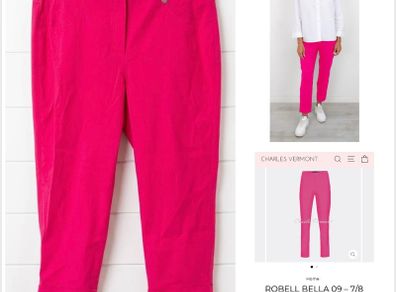Robell Bella trousers pink chic lightweight summer