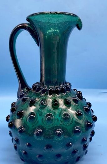 Unique 1000 eyes antique glass carafe