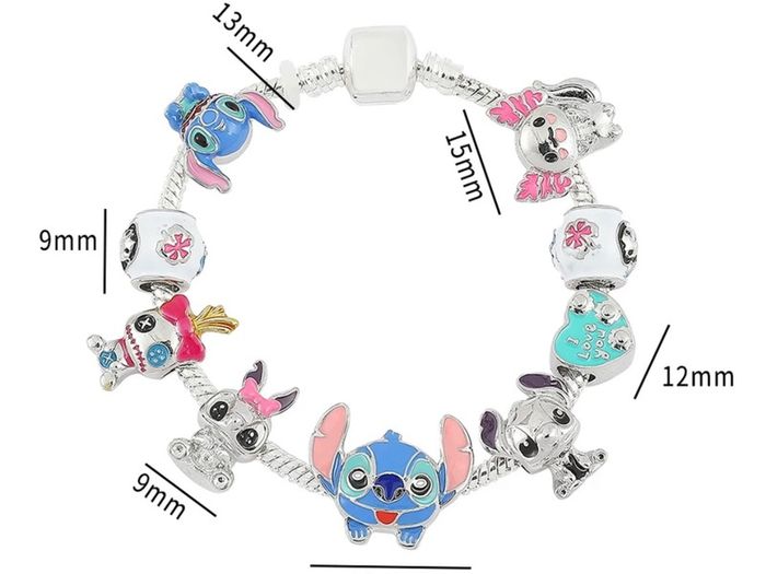 Lili &Stitch bracelet with charms