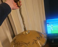 Vintage retractable dining room table light