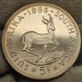 South Africa 1953 Silver Proof Coin Set in Original Holder 5 Shillings to Farthing Stunning Proof Coins Image 9