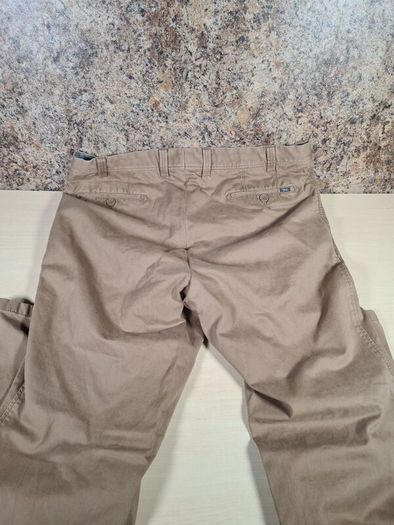 mens BRAX EVANS regular fit trousers chinos jeans stretchy beige denim Size W 40 L regular