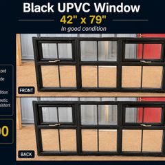 Black UPVC Window
