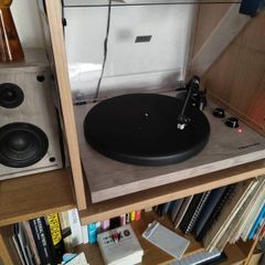 Record Player, Bluetooth, and Speakers - Crosley C62B-GY4
