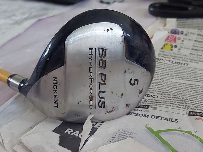 BB PLUS HyperForged Nickent 5 wood Driver golf club, in very good condition