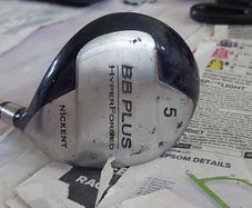 BB PLUS HyperForged Nickent 5 wood Driver golf club, in very good condition