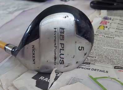 BB PLUS HyperForged Nickent 5 wood Driver golf club, in very good condition