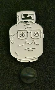 King of the hill , hank hill, propane,  pin back badge.