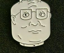 King of the hill , hank hill, propane,  pin back badge.