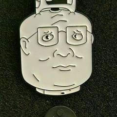 King of the hill , hank hill, propane,  pin back badge.