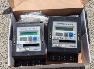 Prepayment Card Meters (Excellent condition)
