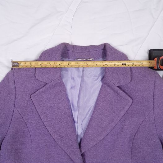 Avalon Lilac Purple Boucle Wool Jacket Blazer 12UK/40EU