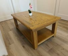 Heavy Solid Oak Coffee Table