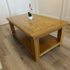 Heavy Solid Oak Coffee Table