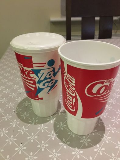 Coca Cola Plastic bottles/Beakers/Cups 2 Euro each