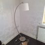 Laura Ashley curved chrome floor lamp Image 2