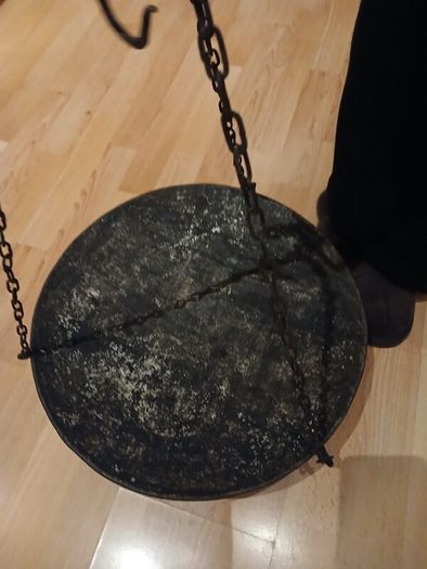 Antique iron weighing scales