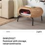 Ikea rattan footstool Image 4