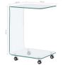 Coffee Table 45x40x63 cm Tempered Glass Image 5