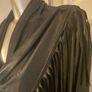 Magna black fringe wet look cover up jacket size UK20 EU 48 Postage included Image 5