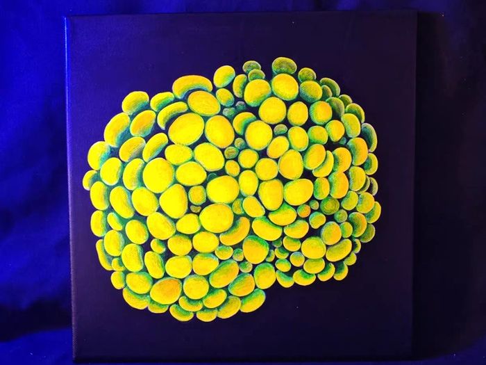 UV Blacklight Coral Reef Wall Art Painting