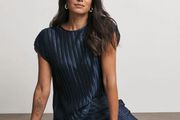 Stunning Brand new with tags Joanna Hope Grey Plisse Top in size UK32
