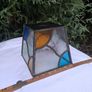 1920's Stained Glass Lamp/Porch Shade Image 2